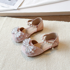 Nuove Scarpe da Ballo per Bambina Primavera/Estate 2026 con Suola Morbida, Fiocco e Diamanti Brillanti - Product Image 5