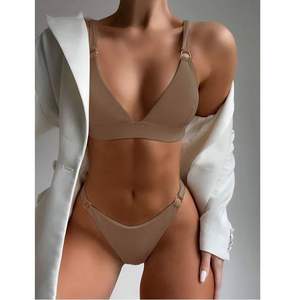 Nouvelle mode 2025, 10 couleurs, bikini brésilien à bretelles pour femmes, ensemble 2 pièces, push-up, 100% polyester, antibactérien, respirant - Product Image 5