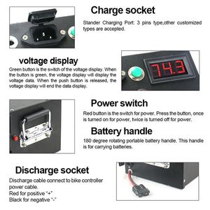 Paquete de Baterías Recargables de Iones de Litio 18650 de 60v 20ah 30ah 40ah 50ah 55ah 72v 25ah 30ah 38ah 42ah 45ah para Bricolaje - Product Image 6