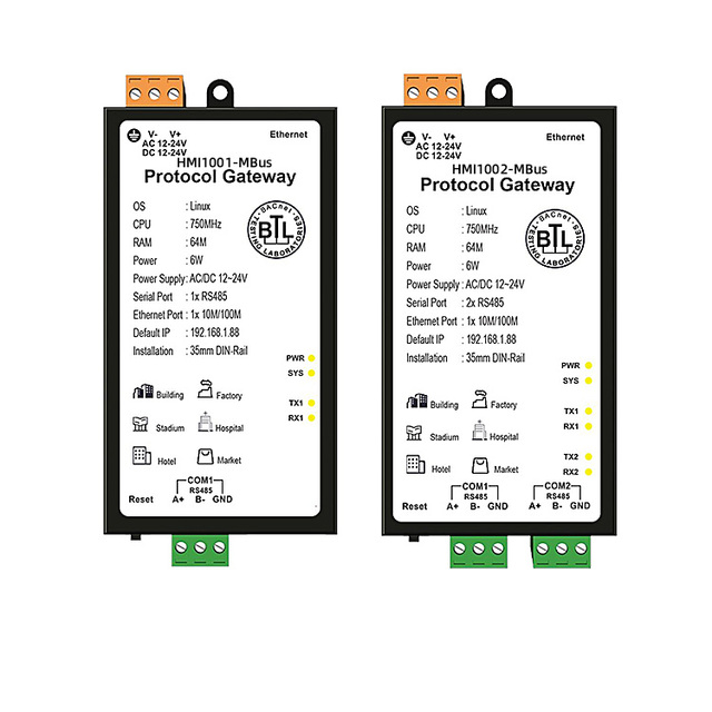 Milesgo M-Bus IoT Gateway 256-512 Pts 1-2*RS485 1*Ethernet Modbus RTU/TCP MQTT Cloud for Desigo EBO Water Meter 12-24V