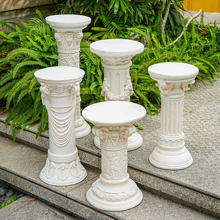 Roman Column Set Modern European Style Roman Column Set Simple Professional Floor Flower ...