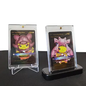 Kustom Pabrik akrilik bening persegi poke mon evolusi kotak booster lucite poke mon booster paket case