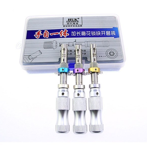 lockpicking 7.8mm adjustable tubular lock open unlock locksmith kit