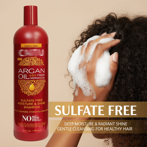 CREME NATURE Vegan Cream Argan Oil Sulfate Free <b>Moisture</b> Shine Smoothing <b>Shampoo</b> Gently Cleanses Hydrates Detangles Curly Hair - Product Image 5