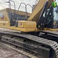 Excavadora de cadenas Caterpillar 320 usada de 20 toneladas con capacidad de cazo de 1.0m para construcción de carreteras y trabajos en canteras