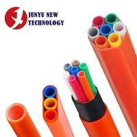 Gaine de câblage en cluster HDPE à âme en silicone 3 voies 7 voies pour câble à fibre optique soufflée FTTH pour le soufflage de câbles souterrains