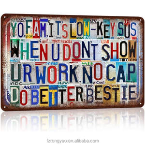 Proveedor Líder en Letreros Metálicos Vintage de Advertencia, Decoración de Pared, Placa de Metal Personalizada de 20x30CM, Venta al por Mayor de Letreros Metálicos Variados - Product Image 1