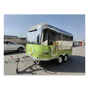 China Trailer Caravan Fully Equipped Food Trailer For Sale Airstream Camping Food Truck With Full Kitchen