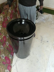 Residential Commercial Black <b>Wash</b> Basin Sink Free <b>Standing</b> Fashion Bathroom Hand Basin Wall Mount Versatile Design - Product Image 1