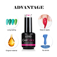 Vernis Gel Semi-Permanent Marque Blanche Cosmétiques Produits pour Ongles Vernis Gel UV Flacon OEM Prix de Gros avec 3000 Couleurs
