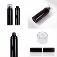 Flacon pulvérisateur cosmétique de luxe en PET, givré, avec logo personnalisé, couleur au choix, portable, vide, pour shampoing, lotion, sérum de soin, vente en gros