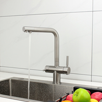 304 acier inoxydable 4 voies filtre refroidisseur robinet d'eau avec système RO robinet à soda 4 en 1 robinet de cuisine Osmosi