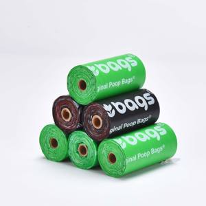 2023 Hot Sale Biologisch abbaubare Hundekot beutel Kompost ierbare umwelt freundliche Hunde mülls äcke Entsorgungs bedarf für Haustier abfälle Schwarzer Kunststoff - Product Image 5