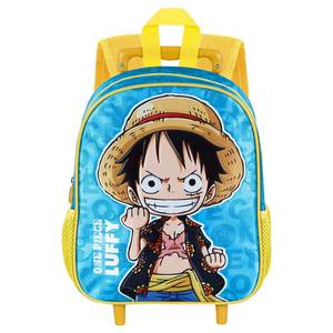 Karactermania For One Piece Monkey-Small <b>Backpack</b> with Wheels, Blue - Product Image 2