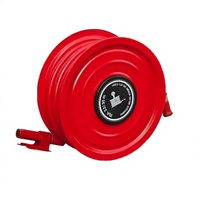 Armoire à double porte pour enrouleur de tuyau d'incendie avec compartiment pour extincteur, ensemble de boîte d'hydrant mural