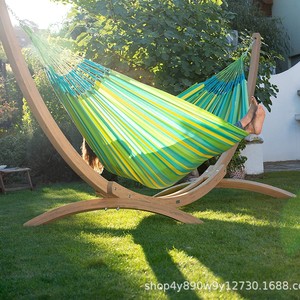 Hamaca Clásica Extra Grande Woqi Lime, Capacidad de 200 lb, Resistente a la Intemperie, Duradera, para Acampar al Aire Libre, Diseño Tropical de Poliéster - Product Image 4