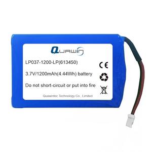 Remium atterateria para DICAL edical y evestético evices 603450 613450 623450 653550 ququare lumluminum Asing 3,6 V 3,7 V 1200mAh - Product Image 1