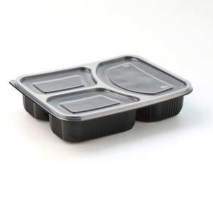 Nhựa Thực Phẩm Lưu Trữ Dùng Một Lần <span class=keywords><strong>Container</strong></span> Với Nắp Cho Thực Phẩm Takeaway Gravy <span class=keywords><strong>Container</strong></span> Thực Phẩm 3 Ngăn Nhựa - Product Image 3