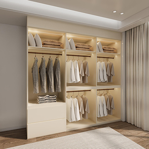 Mặt Trời Mọc nhà máy giá thấp đồ nội thất bằng gỗ hiện đại tủ quần áo màu trắng tủ quần áo - Product Image 2