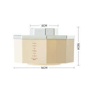 Luxury Cream Yellow Jewelry <b>Box</b> With Drawers 16Cm <b>Makeup</b> Organizer Storage Drawer For Women Dressing Table - Product Image 1