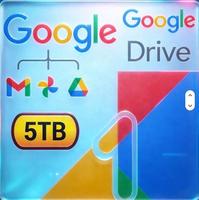 Abonnement officiel Google One 5 To de stockage, 1 à 18 mois, pour votre compte Gmail, utilisation mondiale, compatible Mac/Linux//Internet