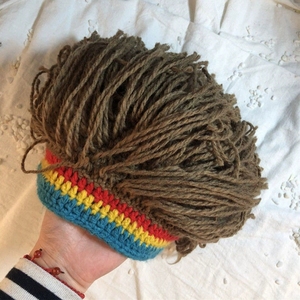 <span class=keywords><strong>Bonnet</strong></span> <span class=keywords><strong>Rasta</strong></span> Jamaïcain en Polyester Bottcoola avec Dreadlocks, Perruque et Barbe <span class=keywords><strong>Rasta</strong></span> Tricotées Hip Hop Amusantes pour Hommes et Femmes pour Halloween - Product Image 2