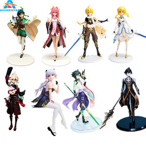 2024 nouveau 8 Styles Genshin <span class=keywords><strong>Kaedehara</strong></span> <span class=keywords><strong>Kazuha</strong></span> Ayaka Zhongli Yae Miko Collection Figurine modèle poupée PVC Anime Figure Statues jouets - Product Image 1