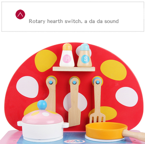 2020 oferta especial de la educación temprana que cocina papel juguete venta directa del fabricante rosa de cocina de Madera Jug - Product Image 3