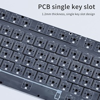 Clavier mécanique de jeu AJAZZ AK820 MAX RGB sans fil/filaire/triple mode BT 2.4G, programmable via USB-C, anti-ghosting, réglable
