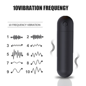 10-Frequency Jumping for Powerful <b>Vibration</b> Mini Masturbator Women Rechargeable Manual Button Operation - Product Image 2