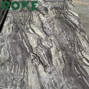 ROKE panel dinding marmer pvc dinding marmer karbon, lembar panel dinding karbon, papan arang bambu, panel dinding marmer pvc - Product Image 1