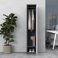 Casier en acier à une porte, armoire de rangement métallique pour école, gymnase, bureau, appartement, chambre à coucher, meubles