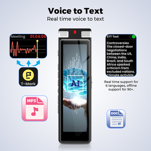 Toàn cầu chuyên nghiệp xách tay thông minh kỹ thuật số âm thanh Dictaphone MP3 máy nghe nhạc 8GB/16GB USB <span class=keywords><strong>Flash</strong></span> Drive với ai Wifi Mini Ghi âm giọng nói - Product Image 2