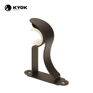 Support de <span class=keywords><strong>tringle</strong></span> à <span class=keywords><strong>rideau</strong></span> mural KYOK – <span class=keywords><strong>Fixation</strong></span> extérieure, design simple, durable, couleur optionnelle - Product Image 2