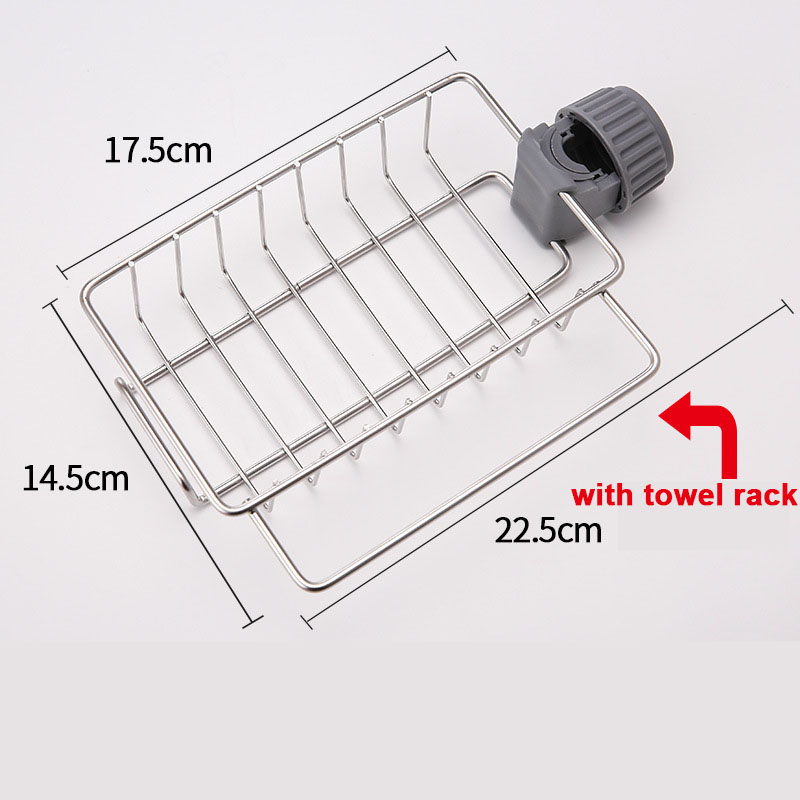 Acero inoxidable con estante de toalla