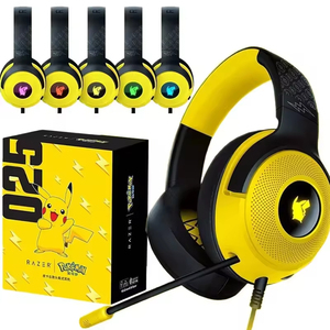 Nuevos Auriculares Originales Razer Kraken V3 X Pikachu con Cable para Juegos, Sonido Envolvente RGB - Product Image 1
