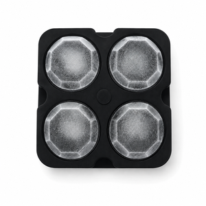 Molde de Hielo de Silicona Ecológico con Logotipo Personalizado, 4 Cavidades en Forma de Diamante, Reutilizable, Apto para Congelador, Capacidad de 1-10L para Whisky, Vodka y Cócteles - Product Image 3
