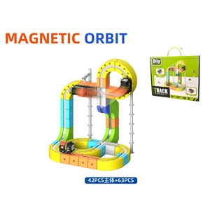Tren Eléctrico Magnético <span class=keywords><strong>de</strong></span> Alta Velocidad para Niños, Juguete <span class=keywords><strong>de</strong></span> Construcción con Rieles 3D Estéreo, Bloques <span class=keywords><strong>de</strong></span> Construcción DIY, Set <span class=keywords><strong>de</strong></span> Vías Magnéticas Variables - Product Image 6