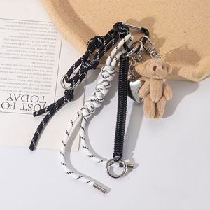 AM Miu série sac pendentif clé ours poupée pendentif décoration cartable voiture suspendu corde haut de gamme <span class=keywords><strong>porte</strong></span>-clés <span class=keywords><strong>coeur</strong></span> accessoire - Product Image 5