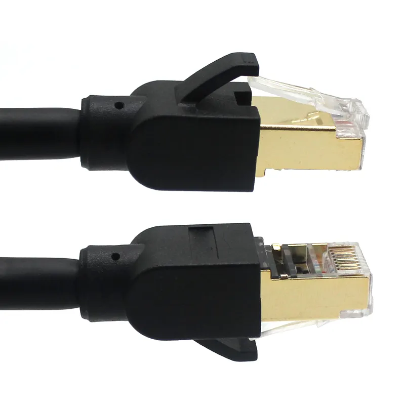 0.5m 1m 2m 3m SFTP SSTP CAT8 Patch Cord Cable 4 Pair 24AWG 26AWG Copper PVC LSZH Patch Cord Cable CAT 8