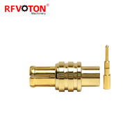Connecteur coaxial RF MCX mâle à sertir pour câble RG402 JB2 50 ohms plaqué or, connecteur droit