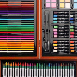 Juego de Marcadores de Arte para Niños, Caja de Madera Personalizada, Juego de Pintura con Marcadores de Acuarela, Materiales de Arte para Estudiantes - Product Image 2