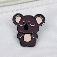 Broche mignonne Koala peinte, style dessin animé, accessoire de vêtement pour enfants, en stock