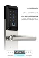 Cerradura Electrónica para Puerta de Hotel con Tarjeta RFID y Control de Acceso, Caja de Acero Inoxidable, con Software de Gestión Gratuito