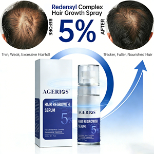 Suero revitalizante para el crecimiento del cabello en roll-on para todas las edades, fórmula unisex para hombres y mujeres con cabello fino, aceite espesante - Product Image 4