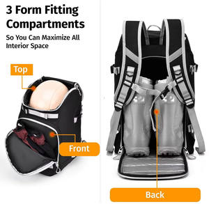 Échantillon gratuit Sac de rangement pour bottes de ski imperméable Résistant à l'usure Casque anti-poussière Sac à dos de protection multifonctionnel Sac de ski - Product Image 3