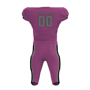 Uniforme de football américain personnalisé pour adultes, imprimé, respirant, à séchage rapide, maillot à manches courtes, vêtements de sport en gros, uniforme de football - Product Image 2