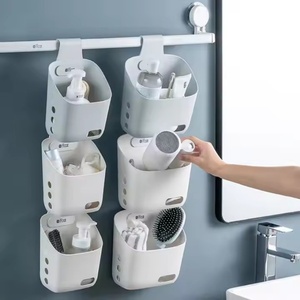 Boîte de rangement de bureau multifonctionnelle personnalisée panier de salle de bain panier de bain avec crochet panier de rangement - Product Image 4