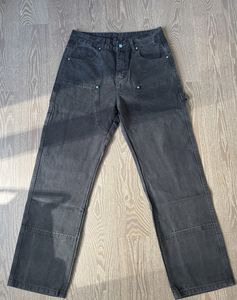 بنطلونات جينز رجالية بمقاسات كبيرة بالجملة، تصميم كلاسيكي نحيف مستقيم، جاهزة للشحن، بنطلونات دينيم رجالية عصرية غير رسمية - Product Image 2