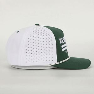 หมวกแก๊ปปักโลโก้สั่งทำขายส่ง 5 ชิ้น คุณภาพสูง โพลีเอสเตอร์ 100% ปรับขนาดได้ 男女 ใส่เล่นกีฬา รูระบายอากาศแบบเลเซอร์ พร้อมเชือก - Product Image 4